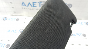Left visor for Audi A6 C7 17-18, black, without hook, dented, needs cleaning