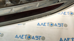 Left headlight for Nissan Leaf 11-17, white, chipped