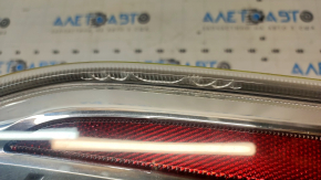 Left headlight for Nissan Leaf 11-17, white, chipped