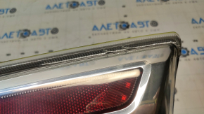 Left headlight for Nissan Leaf 11-17, white, chipped