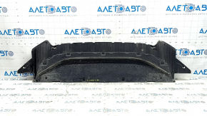 Front bumper guard for Audi A6 C7 16-18 restyling, with lip, scuffed, torn mount