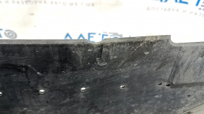 Front bumper guard for Audi A6 C7 16-18 restyling, with lip, scuffed, torn mount