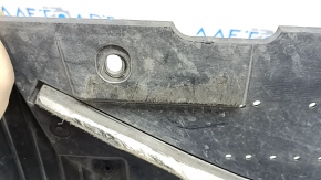 Front bumper guard for Audi A6 C7 16-18 restyling, with lip, scuffed, torn mount