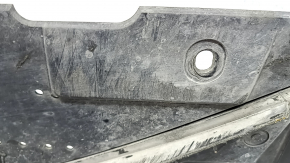 Front bumper guard for Audi A6 C7 16-18 restyling, with lip, scuffed, torn mount