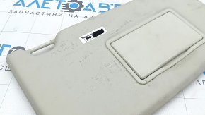 Right visor for Ford Ecosport 18-22, gray, without hook, for cleaning