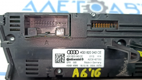 Audi A6 C7 16-18 climate control system with 4 zones, heated and ventilated seats, scratches