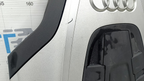Audi A6 C7 16-18 3.0T engine cover with torn sound insulation and scratches