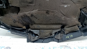 Audi A6 C7 16-18 3.0T engine cover with torn sound insulation and scratches