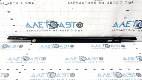 Door-glass molding, central rear right, Audi A6 C7 12-18, gloss black