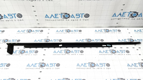 Door-glass molding, central front right, Audi A6 C7 12-18, gloss black, scratches