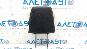 Rear left headrest, 2nd row, Ford Ecosport 18-19, black leather with orange stitching