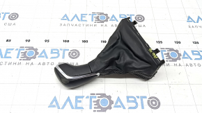 Audi A6 C7 16-18 Restored Black Leather Gear Knob, Scratches, Worn