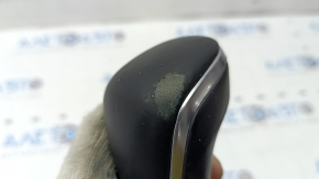 Audi A6 C7 16-18 Restored Black Leather Gear Knob, Scratches, Worn