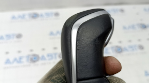 Audi A6 C7 16-18 Restored Black Leather Gear Knob, Scratches, Worn