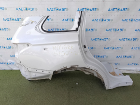 Quarter wing rear right Mitsubishi Outlander 14-21 on the body, white, rusty, bumps, dents