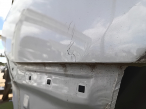 Quarter wing rear right Mitsubishi Outlander 14-21 on the body, white, rusty, bumps, dents