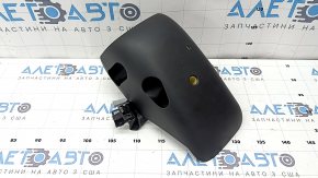 Steering column cover for Audi A6 C7 12-18, 2 parts, black, electrically adjustable