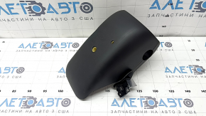 Steering column cover for Audi A6 C7 12-18, 2 parts, black, electrically adjustable