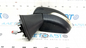 Left side mirror assembly for Ford Ecosport 18-22, 7 pins, black, turn signal, BSM, broken base