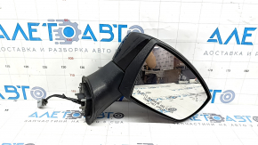 Right side mirror assembly for Ford Ecosport 18-22, 7 pins, black, turn signal, BSM, broken base
