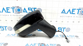 Right side mirror assembly for Ford Ecosport 18-22, 7 pins, black, turn signal, BSM, broken base