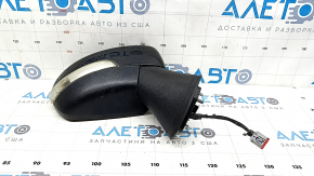 Right side mirror assembly for Ford Ecosport 18-22, 7 pins, black, turn signal, BSM, broken base