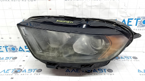 Left front headlight assembly for Ford Ecosport 18-22 halogen, dark, LED DRL, polishable