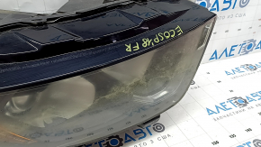 Ford Ecosport 18-22 halogen right front headlight, dark, LED DRL, polishable
