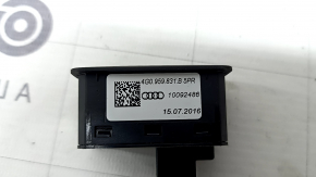 Audi A6 C7 12-18 trunk lid closing button with lock
