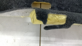 Audi A6 C7 12-18 black floor covering, dry cleanable, torn fasteners
