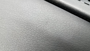 Door trim, rear left, Audi A6 C7 12-18, black leather, under the curtain, insert and armrest, black leather, with a handle, BOSE, with backlight, broken mount, scratches, needs cleaning