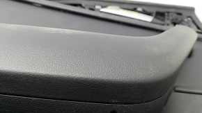 Door trim, rear left, Audi A6 C7 12-18, black leather, under the curtain, insert and armrest, black leather, with a handle, BOSE, with backlight, broken mount, scratches, needs cleaning