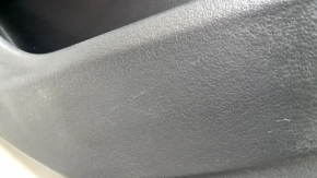 Door trim, rear left, Audi A6 C7 12-18, black leather, under the curtain, insert and armrest, black leather, with a handle, BOSE, with backlight, broken mount, scratches, needs cleaning