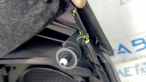 Front right door panel for Audi A6 C7 12-18, black leather, insert and armrest, black leather, with handle, BOSE, with backlight, scratches, dent, broken, needs cleaning