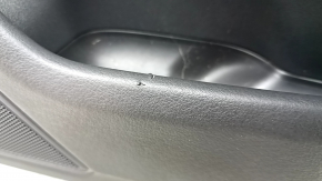 Front right door panel for Audi A6 C7 12-18, black leather, insert and armrest, black leather, with handle, BOSE, with backlight, scratches, dent, broken, needs cleaning