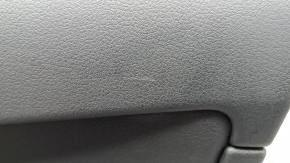 Front right door panel for Audi A6 C7 12-18, black leather, insert and armrest, black leather, with handle, BOSE, with backlight, scratches, dent, broken, needs cleaning
