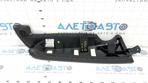 The side panel of the 2nd row of seats, left, Audi A6 C7 16-18, black leather, dented, scratches, needs cleaning