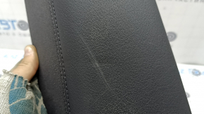 The side panel of the 2nd row of seats, left, Audi A6 C7 16-18, black leather, dented, scratches, needs cleaning
