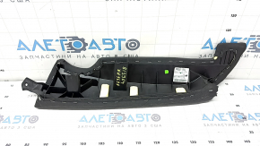 Right side panel of the 2nd row of seats for an Audi A6 C7 16-18, black leather, dented, scratches, needs cleaning