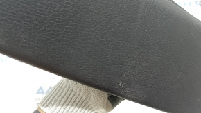 Right side panel of the 2nd row of seats for an Audi A6 C7 16-18, black leather, dented, scratches, needs cleaning