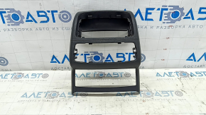 Rear center console trim for Audi A6 C7 12-18, black, broken