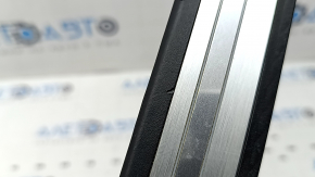Audi A6 C7 12-18 black, chrome, illuminated, front left outer door sill plate, scratches