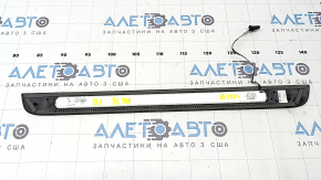Audi A6 C7 12-18 black, chrome, illuminated, front right outer door sill plate, scratches, dents