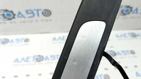 Audi A6 C7 12-18 black, chrome, illuminated, front right outer door sill plate, scratches, dents