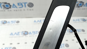 Audi A6 C7 12-18 black, chrome, illuminated, front right outer door sill plate, scratches, dents
