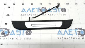 Audi A6 C7 12-18 black, chrome, illuminated, outer rear right door sill plate, scratches