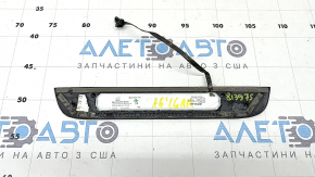 Audi A6 C7 12-18 black, chrome, illuminated, outer rear right door sill plate, scratches
