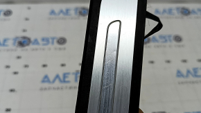 Audi A6 C7 12-18 black, chrome, illuminated, outer rear right door sill plate, scratches