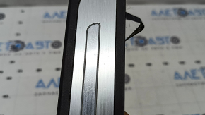 Audi A6 C7 12-18 black, chrome, illuminated, outer rear right door sill plate, scratches