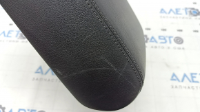 Audi A6 C7 12-18 center console armrest, black leather, scratches, needs cleaning